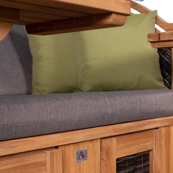 Strandkorb deVries PURE® Seaside XL Teakholz – Bild 4