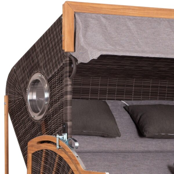 Strandkorb deVries PURE® Seaside XXL Pinienholz – Bild 2