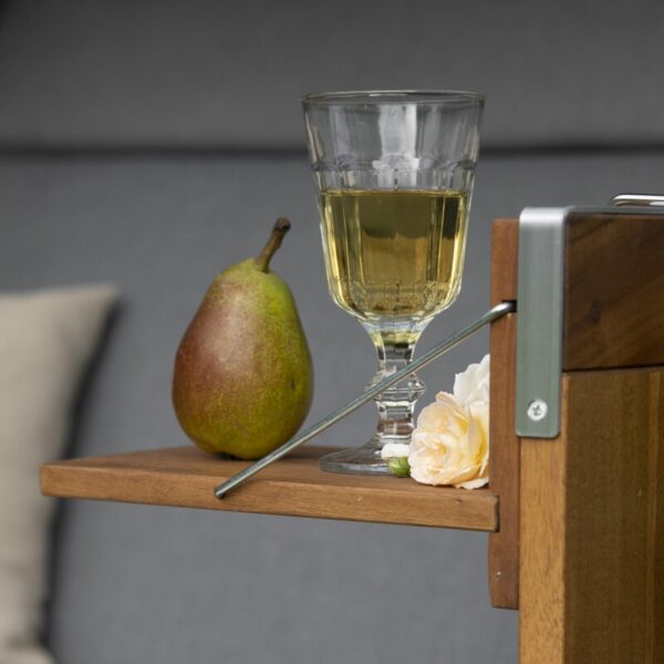 Strandkorb deVries® Trend 45 - PE walnut - Akazienholz - Design 751