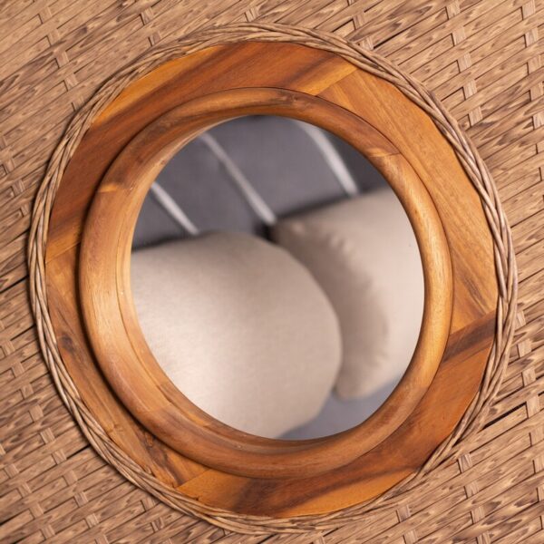 Strandkorb deVries® Trend 45 - PE walnut - Akazienholz - Design 751