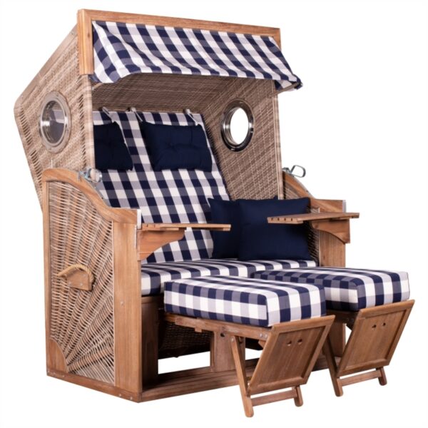 Strandkorb deVries PURE® Greenline 135 XL Akazienholz