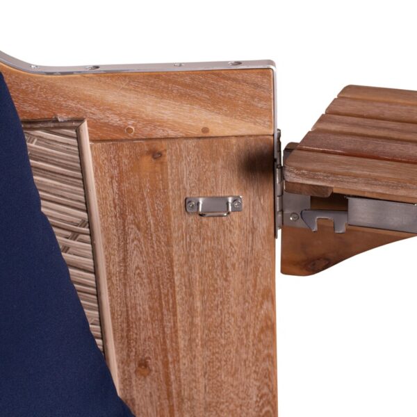 Strandkorb deVries PURE® Greenline 135 XL Akazienholz – Bild 5