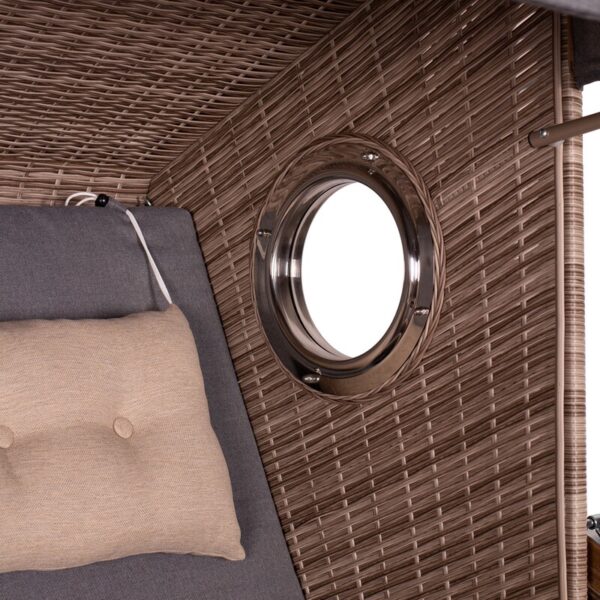 Strandkorb deVries PURE® Greenline 135 XL Akazienholz – Bild 6