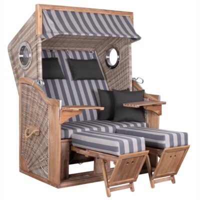Strandkorb deVries PURE® Greenline 135 XL Akazienholz