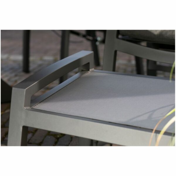 Fußhocker deVries® Montana Aluminium/Textilene – Bild 4