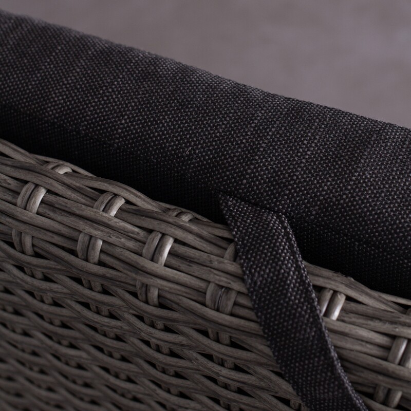 Relaxsessel deVries Juan Smokey Grey mit Polster und Relaxfunktion 60x70x110 cm