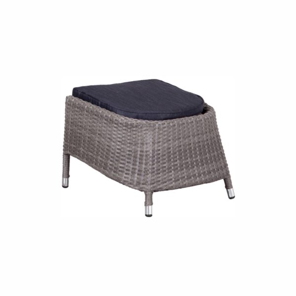Fußhocker deVries® Miraflor/Juan smokey grey