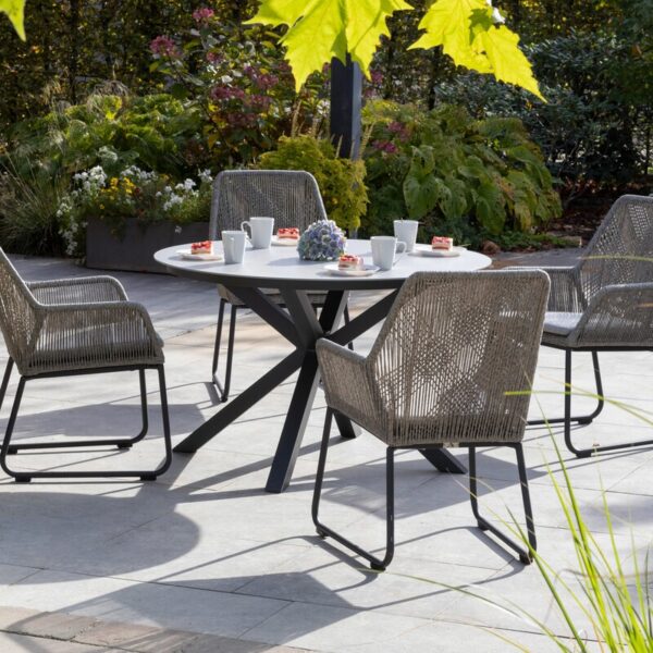 Tisch deVries® Livingston - light grey - Ø 120 cm