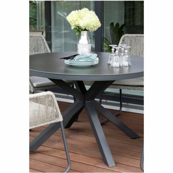 40777 Livingston Tisch rund 120cm dark grey 5