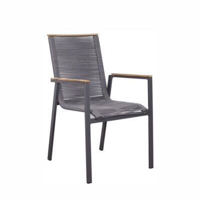 Stapelsessel deVries® Montana Rope anthrazit