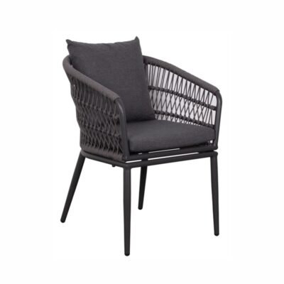 Diningsessel deVries® Genua - Rope - dark grey