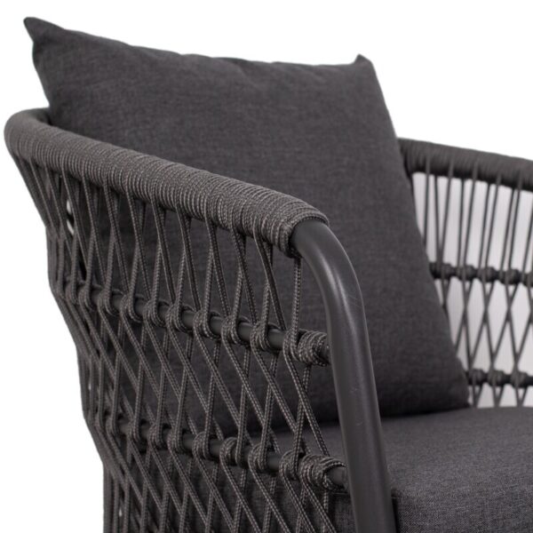 Diningsessel deVries® Genua - Rope - dark grey