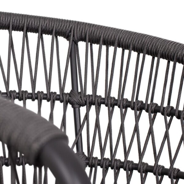Diningsessel deVries® Genua - Rope - dark grey