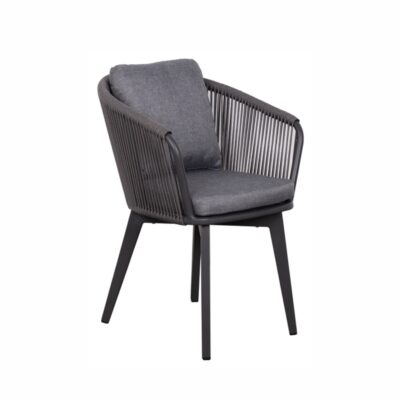 Diningsessel deVries® Brescia - Rope - dark grey