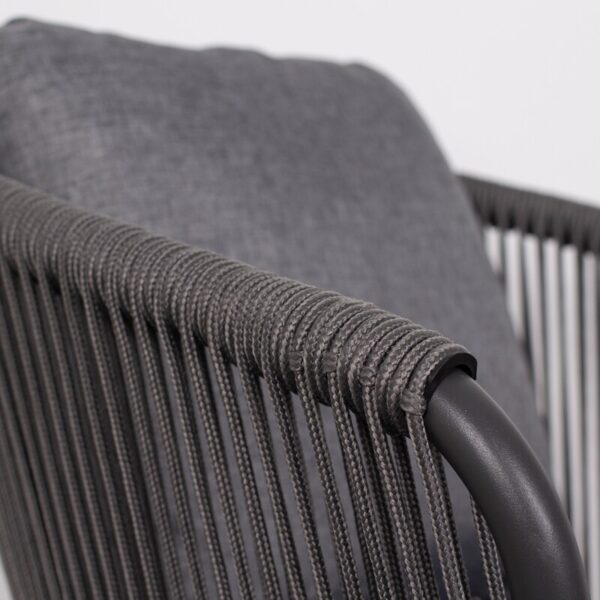 Diningsessel deVries® Brescia - Rope - dark grey