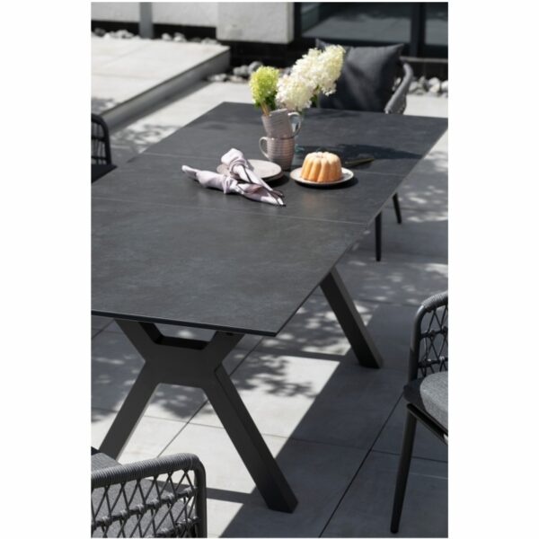 40809 Hammond Ausziehtisch 160 210x90cm dark grey 7
