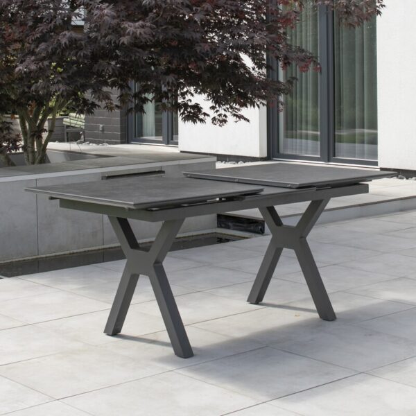 40809 Hammond Ausziehtisch 160 210x90cm dark grey 9