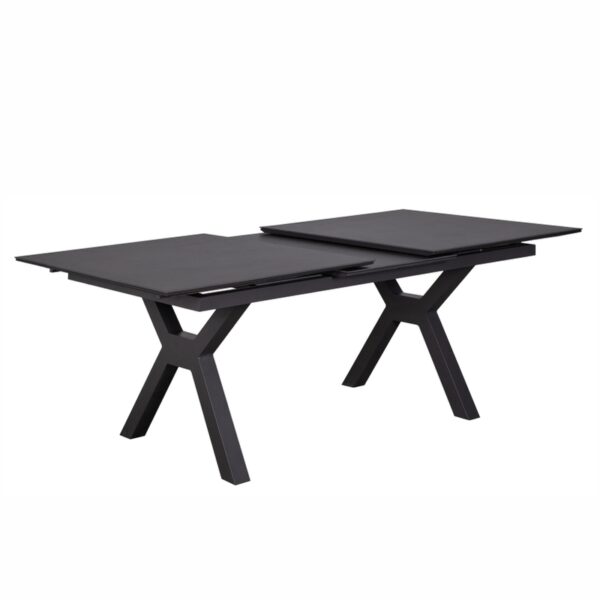 Ausziehtisch deVries® Hammond - dark grey - 200/260 x 90 cm