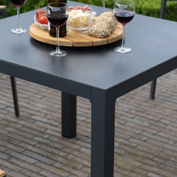 40841 Dakota Tisch 90x90cm dark grey 6