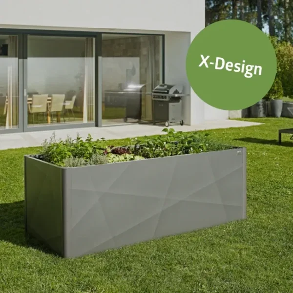Hochbeet Biohort® - X Design - Quarzgrau Metallic