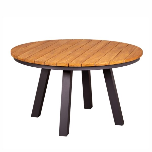69283C Vermont Tisch rund Teakholz 130cm 1