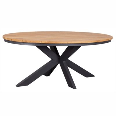Tisch deVries® Bellona oval 119x115 cm Teakholz