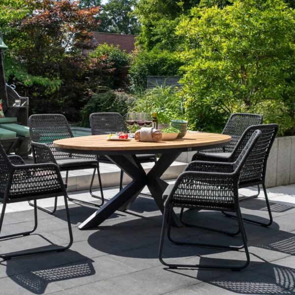 69290C Bellona Tisch oval Teakholz 190x115cm 4