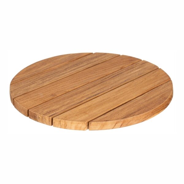 69311C Lazy Susan Drehplatte rund Teakholz 40cm 1