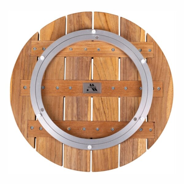 69311C Lazy Susan Drehplatte rund Teakholz 40cm 2