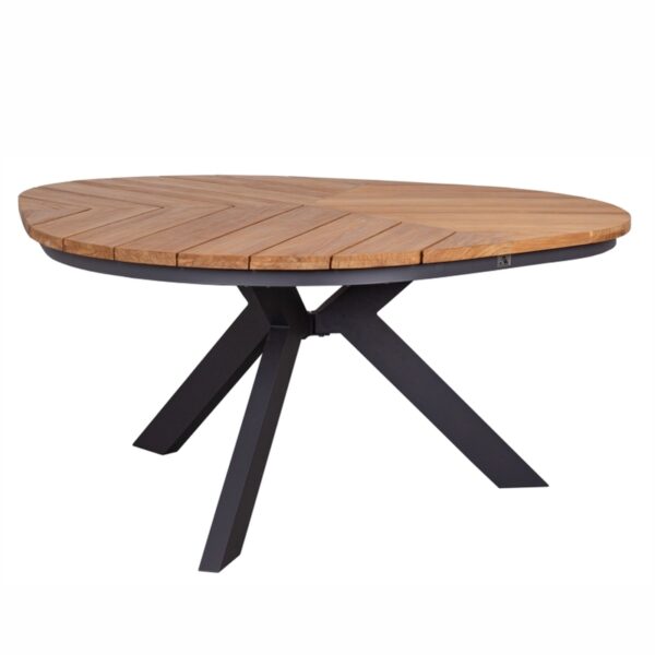 69312C Granville Leaf Tisch dreieckig Teakholz 170x170cm 2