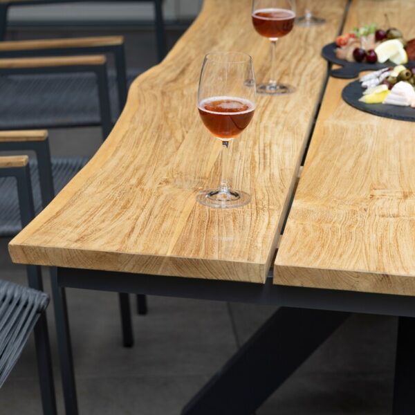 Baumkantentisch deVries® Granville Teakholz 200 x 100 cm