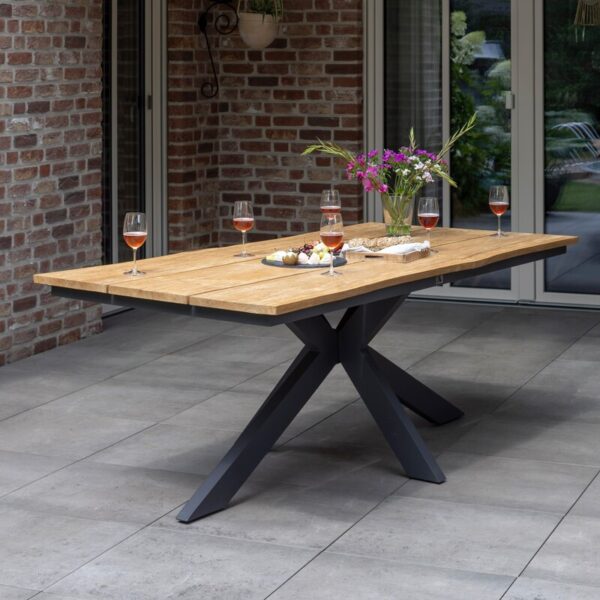 Baumkantentisch deVries® Granville Teakholz 200 x 100 cm