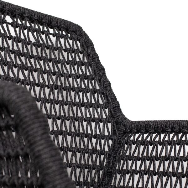 Diningsessel deVries® Adora - Rope black - dark grey