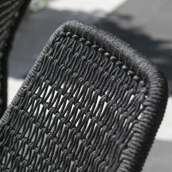 Diningsessel deVries® Adora - Rope black - dark grey