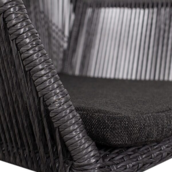 Diningsessel deVries® Adora - PE twisted - light coal