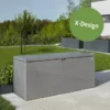 StyleBox Biohort® - Quarzgrau Metallic - X Design - Größe 170 (170 x 70 x 81 cm)