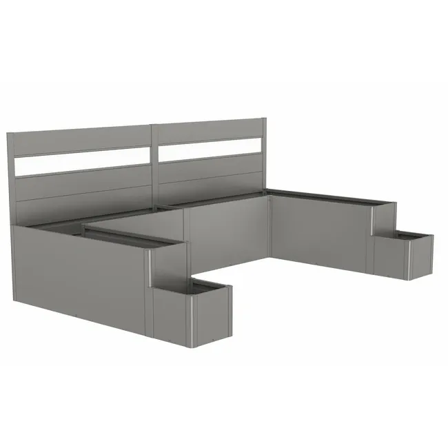 Pflanzkasten Biohort DaVinci Metall modular Sichtschutz