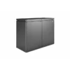 HighBoard Biohort® - Dunkelgrau Metallic - Größe 160 (160,5 x 70,5 x 118 cm)