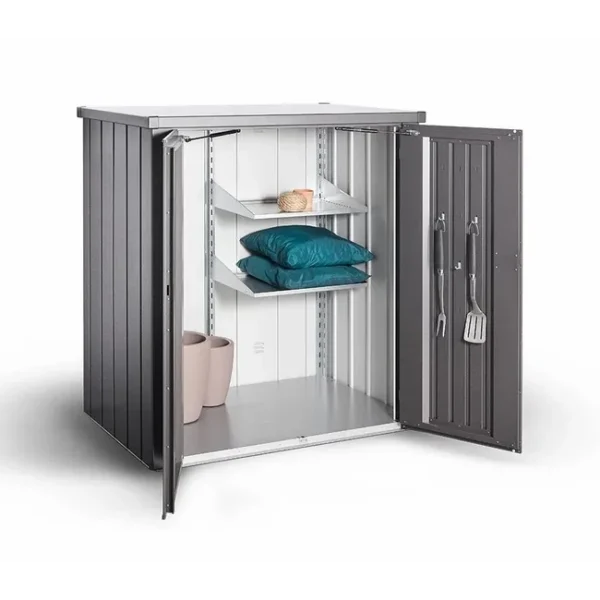 Terrassenschrank Biohort® Romeo - Dunkelgrau Metallic