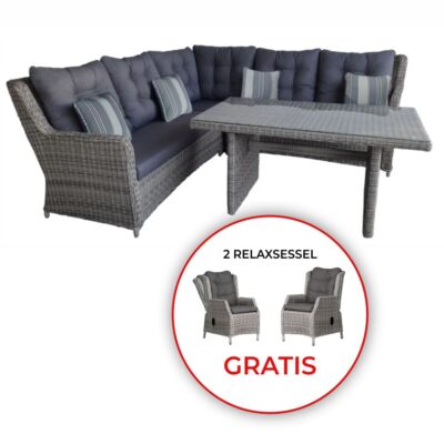 Loungeset deVries® Salou inklusive zwei Relaxsessel Salou