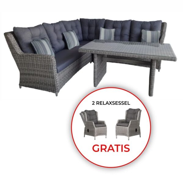Loungeset deVries® Salou inklusive zwei Relaxsessel Salou