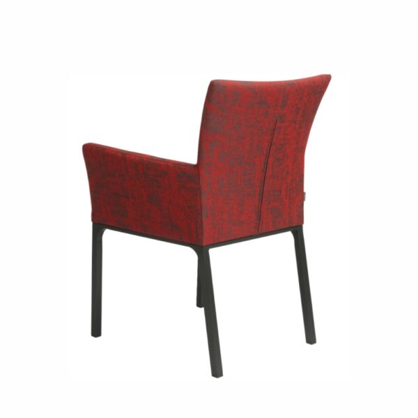Gartensessel STERN® Artus anthrazit Outdoorstoff rot schiefergrau – Bild 2