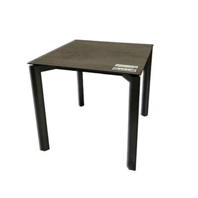 Gartentisch STERN Penta Aluminium anthrazit Silverstar 2.0 Dekor Smoky 80x80 cm
