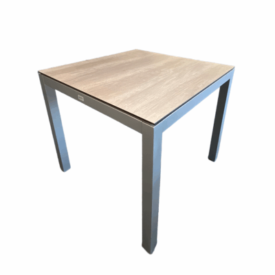 Gartentisch STERN Classic Aluminium graphit Silverstar 2.0 Dekor Tundra Braun 80x80 cm