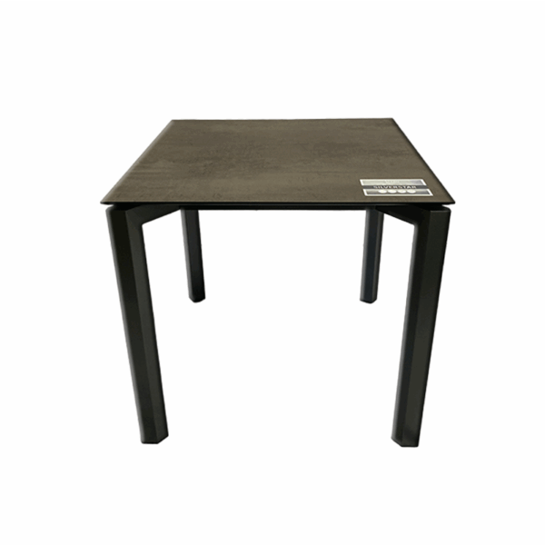 Gartentisch STERN Penta Aluminium anthrazit Silverstar 2.0 Dekor Smoky 80x80 cm