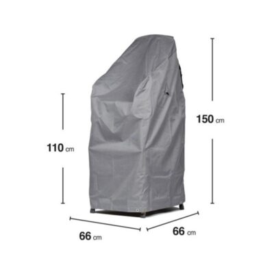 Schutzhülle GWM Premium 2.0 Stapelstühle Klappsessel 66x66x110/150cm Lichtgrau