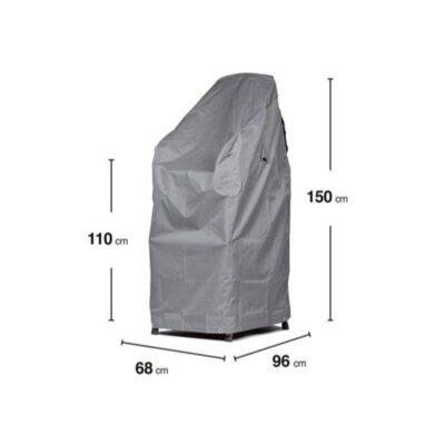 Schutzhülle GWM Premium 2.0 Stapelstühle Klappsessel 68x96x110/150cm Lichtgrau Oxford 600D