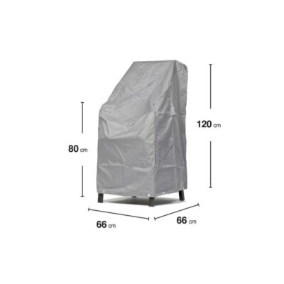 Schutzhülle GWM Premium 2.0 Stapelstühle Klappsessel 66x66x80-120 cm Lichtgrau