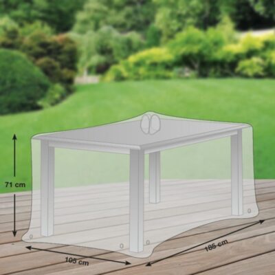 Schutzhülle GWM Premium 2.0 Gartentisch Rechteckig 185x105x71 cm Lichtgrau Oxford 600D