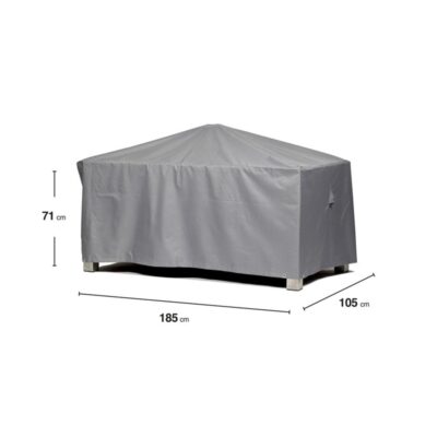Schutzhülle GWM Premium 2.0 Gartentisch Rechteckig 185x105x71 cm Lichtgrau Oxford 600D